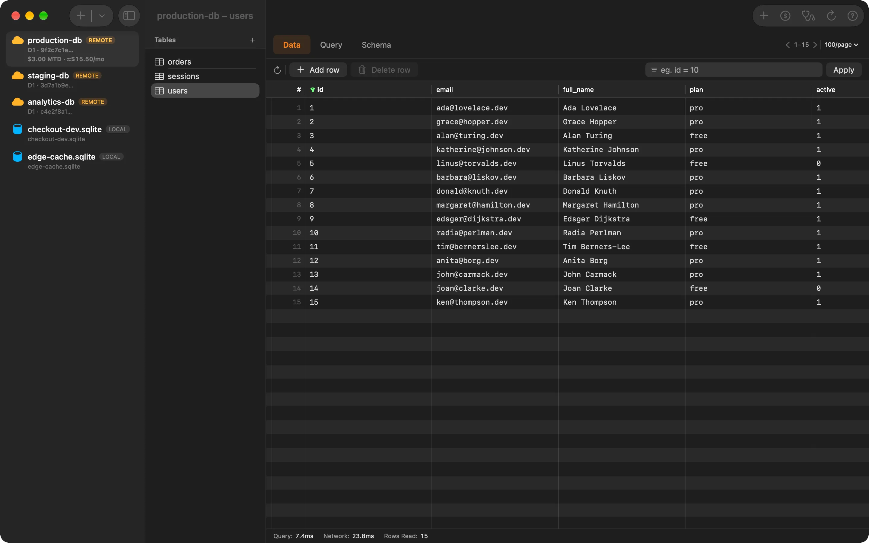 Data Browser