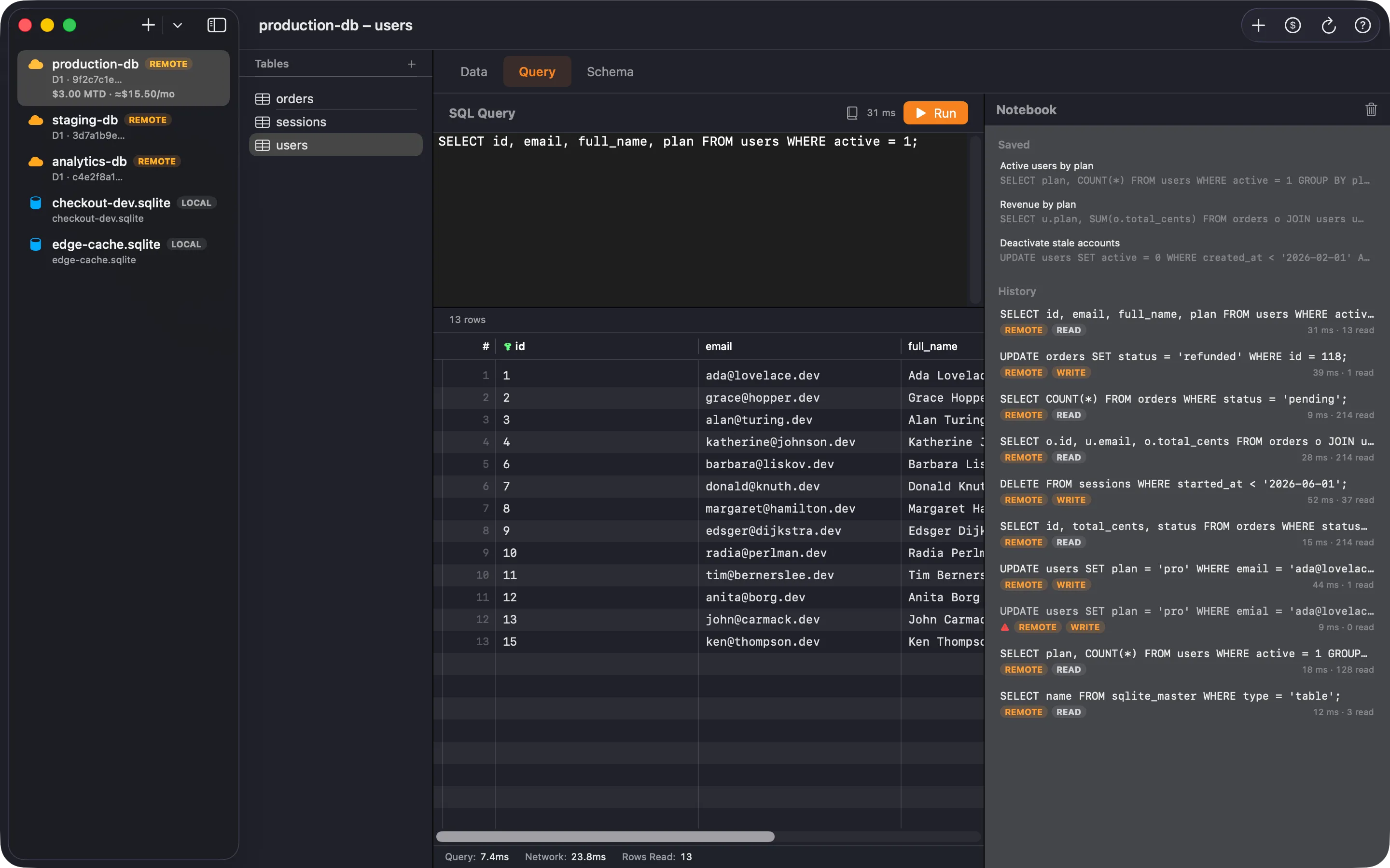 Query Notebook
