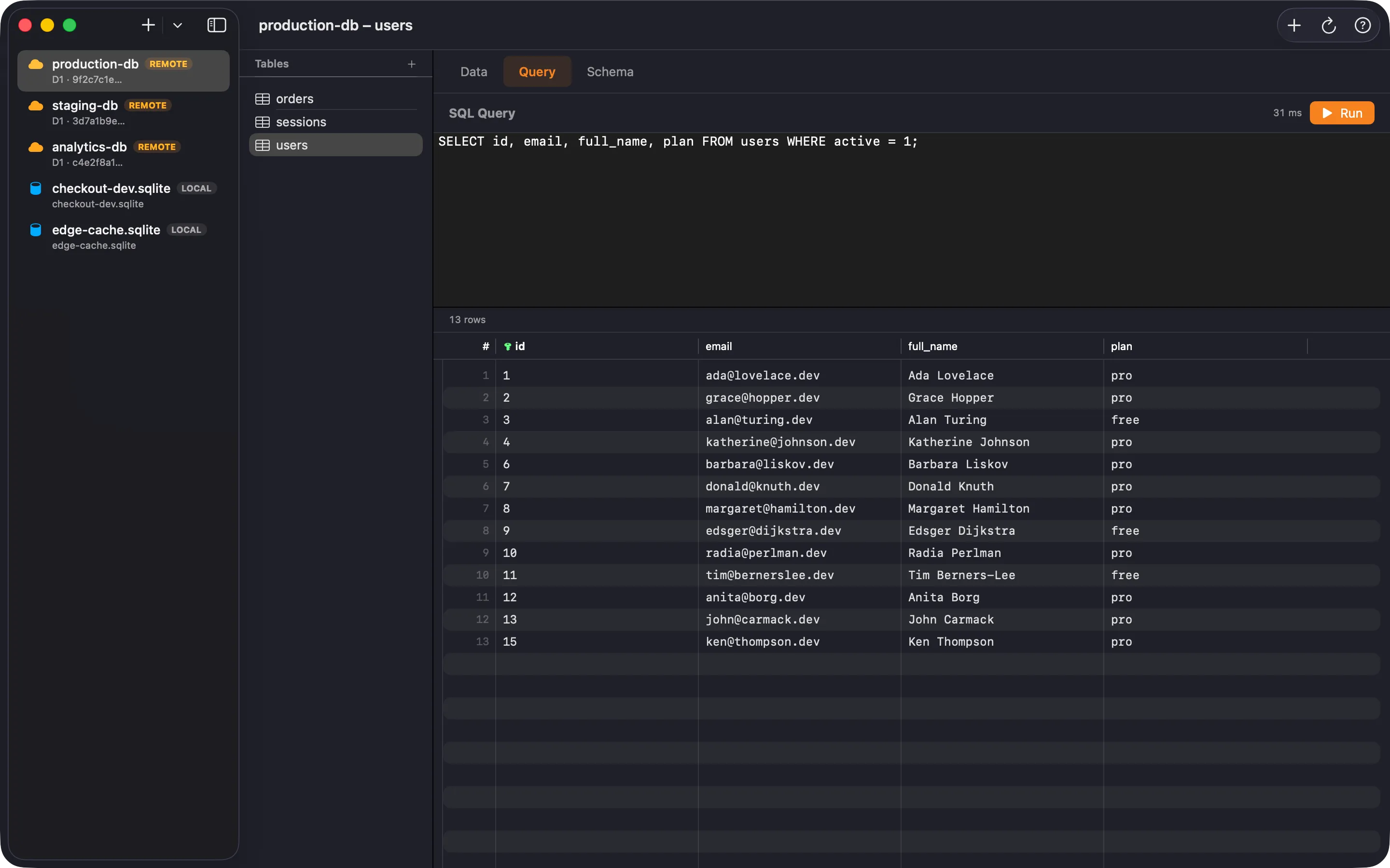 Query Editor