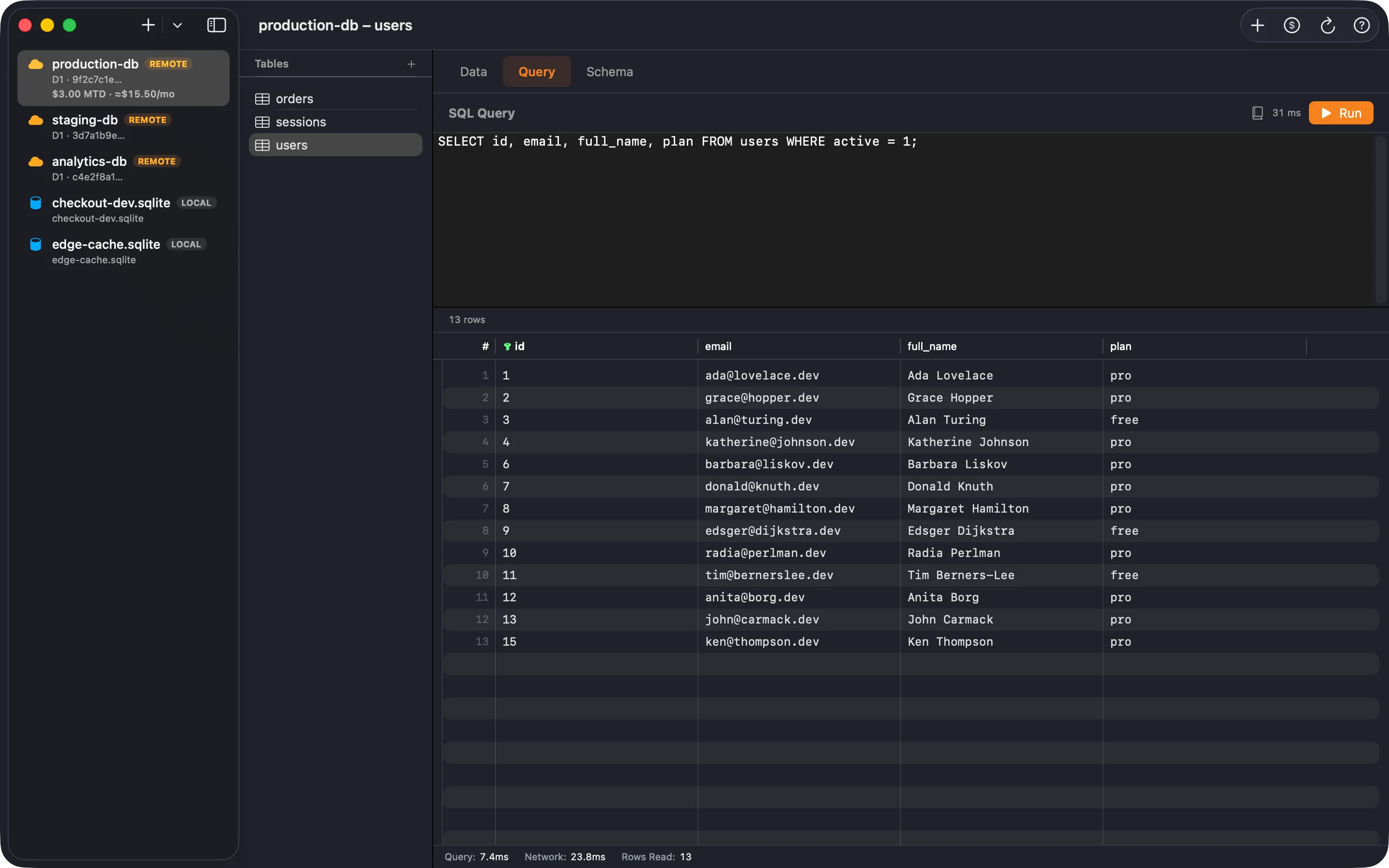 Query Editor