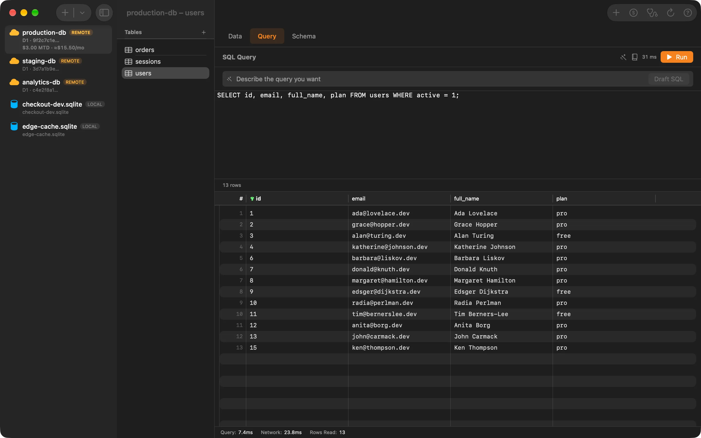 Query Editor