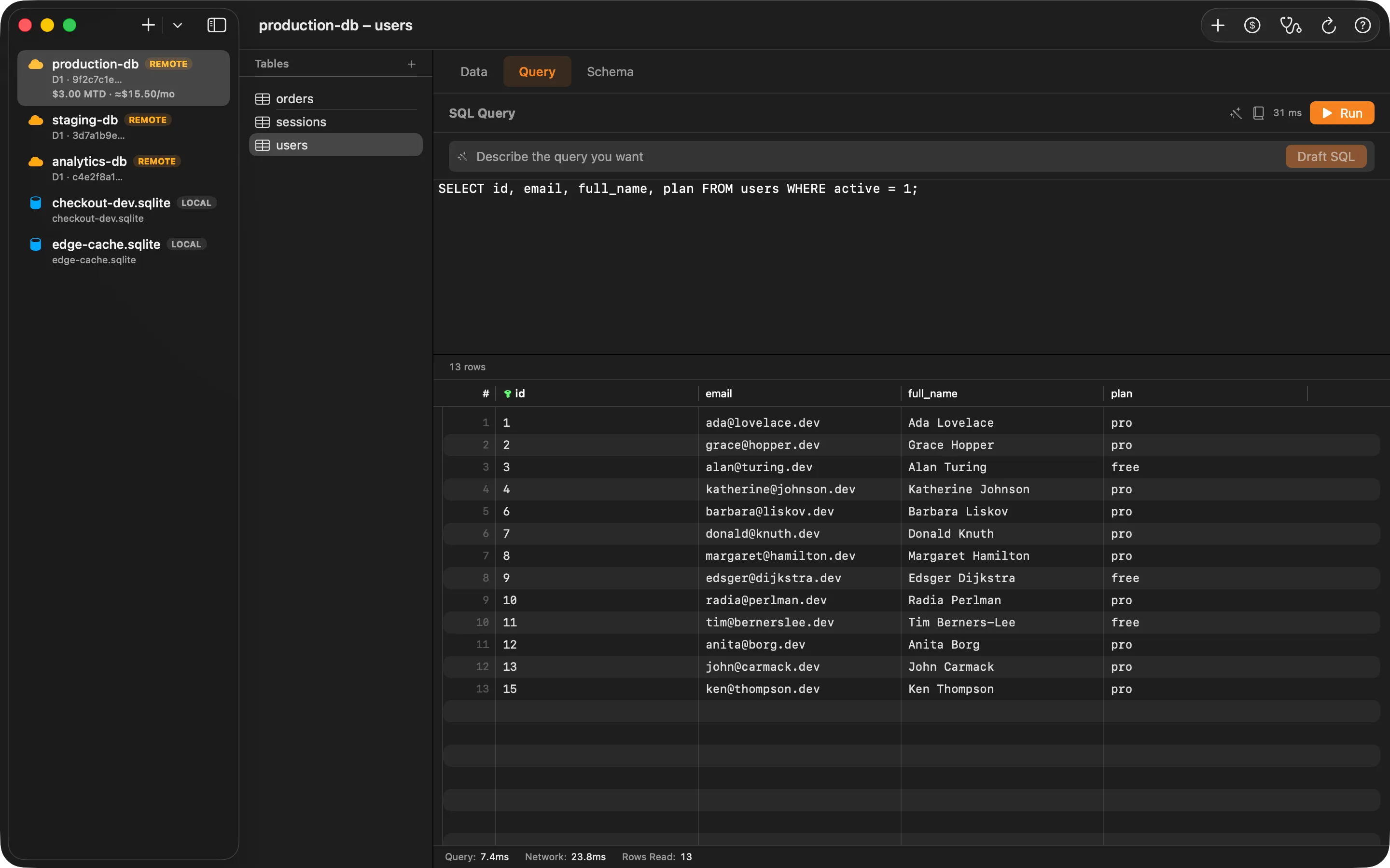 Query Editor